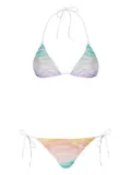 Missoni gradient-effect triangle bikini set - Blue