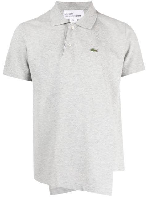 Comme Des Garçons Shirt logo-patch asymmetric polo shirt