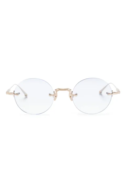 Matsuda rimless round-lens sunglasses