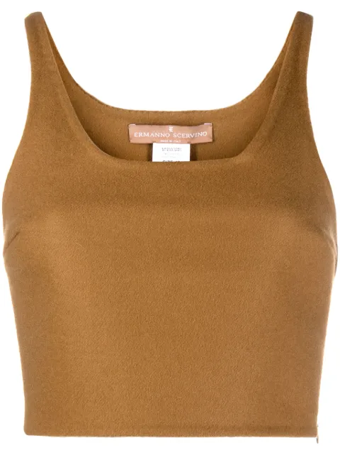 Ermanno Scervino virgin wool cropped top
