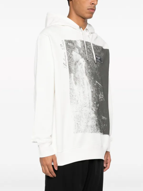 【関税込み】Balmain ホワイト Jolie Madame フーディ Balmain Jolie Madame パーカー | ホワイト | FARFETCH JP