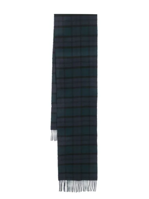 Barbour tartan-check wool scarf