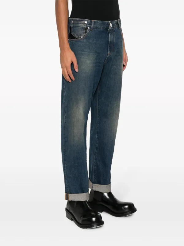 Leather balmain jeans new arrivals