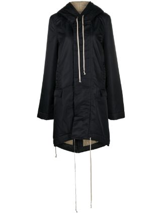 Rick Owens DRKSHDW Luxor フィッシュテール パーカーコート | ブラック | FARFETCH JP