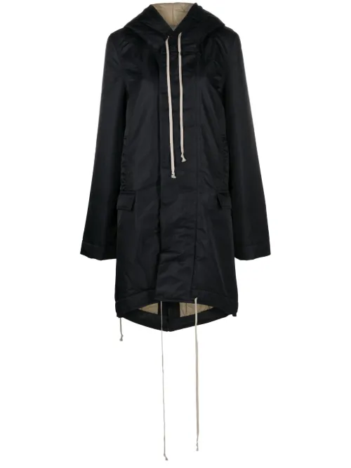 Parka Luxor à ourlet plus long au dos - Rick Owens DRKSHDW - Modalova