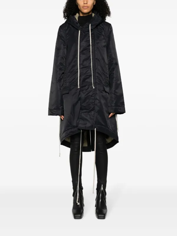 Rick Owens DRKSHDW Luxor Fishtail Parka Coat - Farfetch