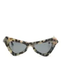 Marni Eyewear Fairy Pools triangular-frame sunglasses - Black