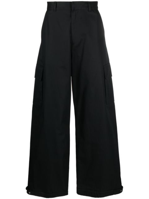 Off-White wide-leg cotton trousers Men