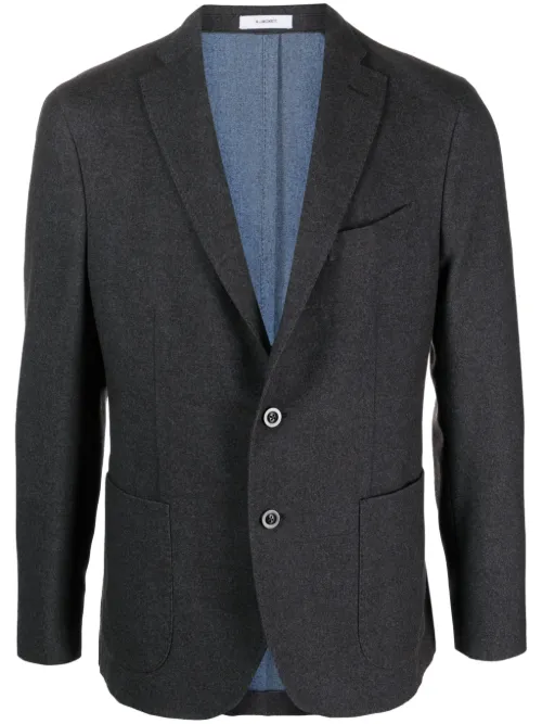 Blazer en laine vierge à simple boutonnage - Boglioli - Modalova