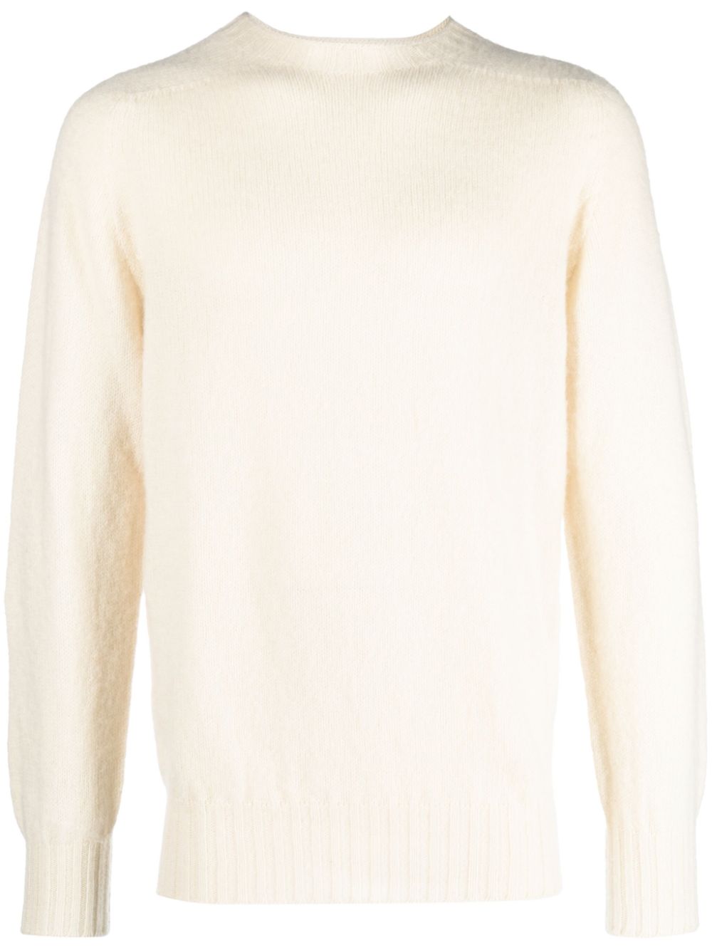 crew-neck wool jumper