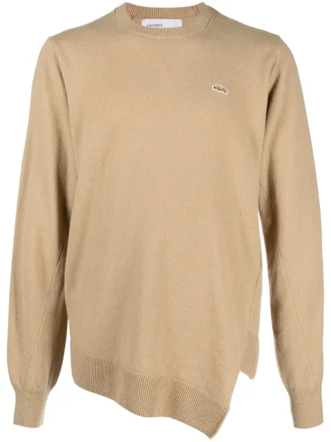 Comme Des Garçons Shirt x Lacoste asymmetric wool sweater