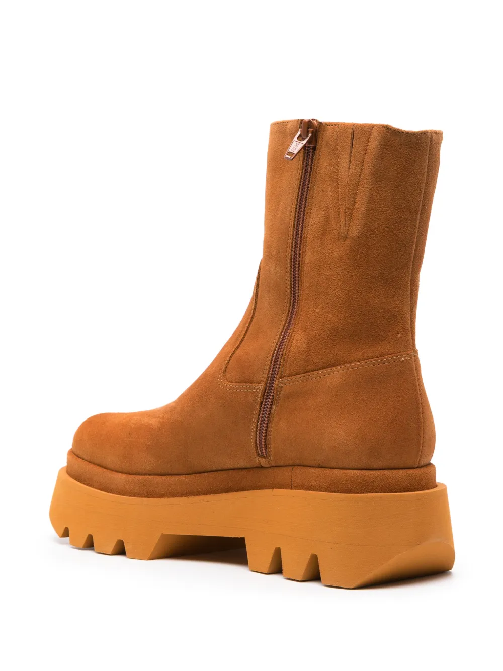 Paloma Barceló Osian Round-toe Boots In Brown