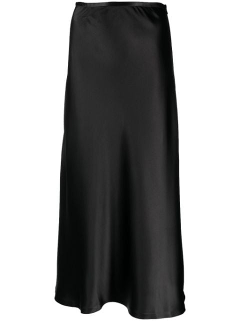 Atu Body Couture A-line satin maxi skirt