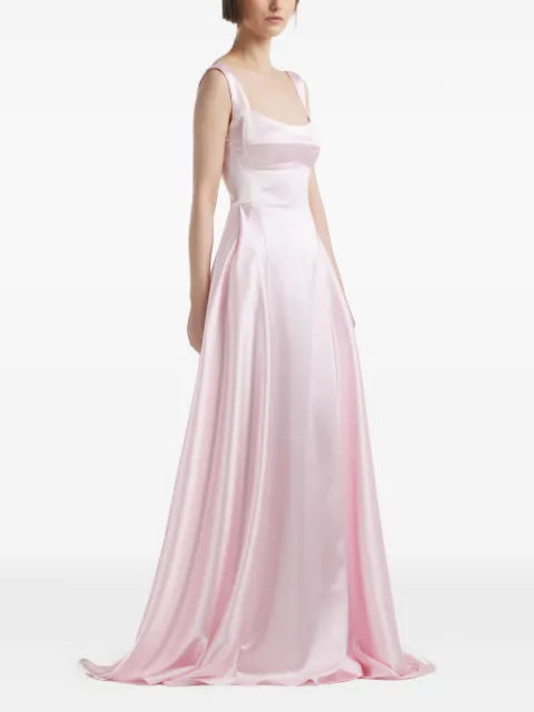 Atu Body Couture V-back satin gown