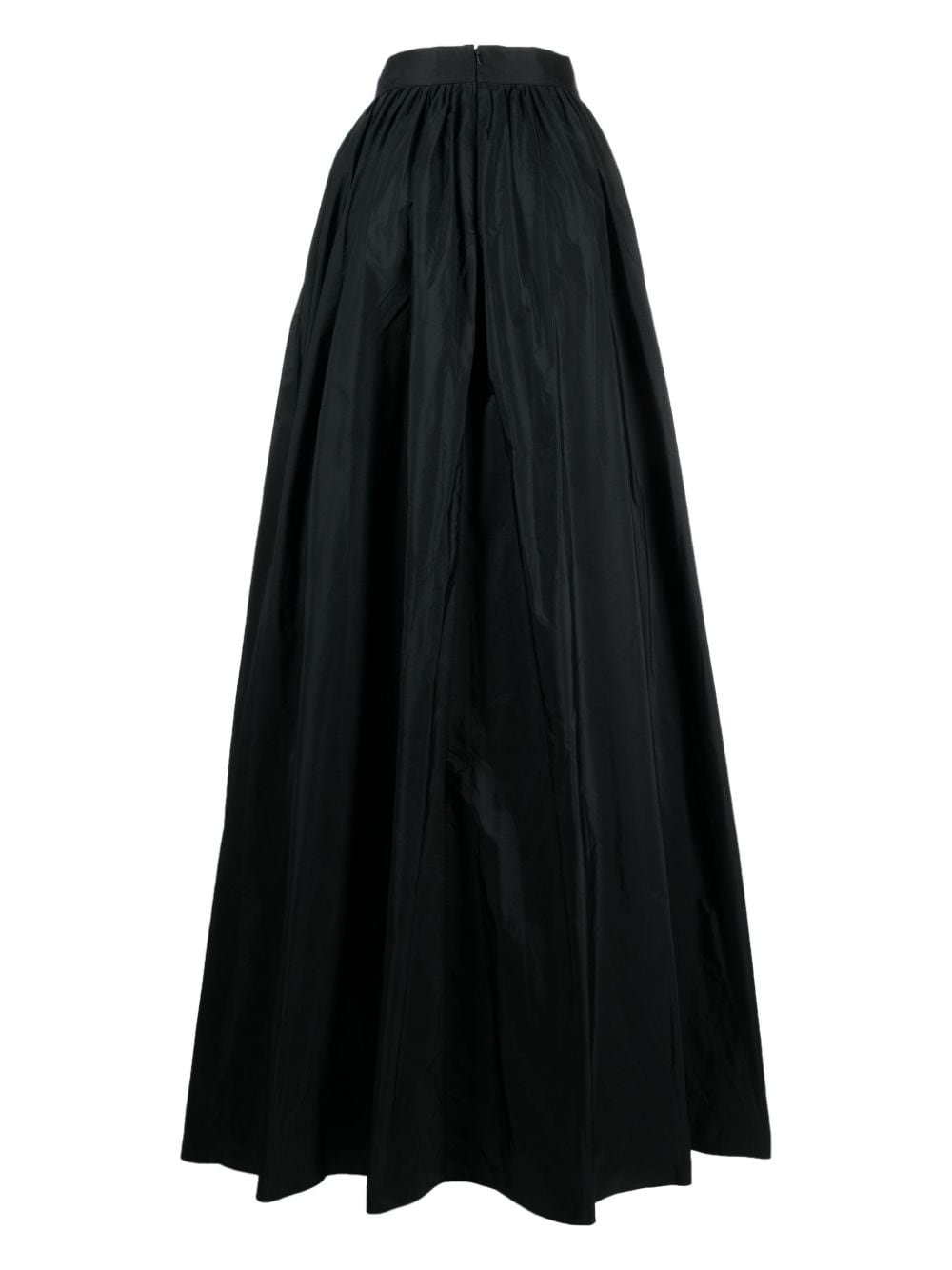Shop Elie Saab High-waist Taffeta Maxi Skirt In Black