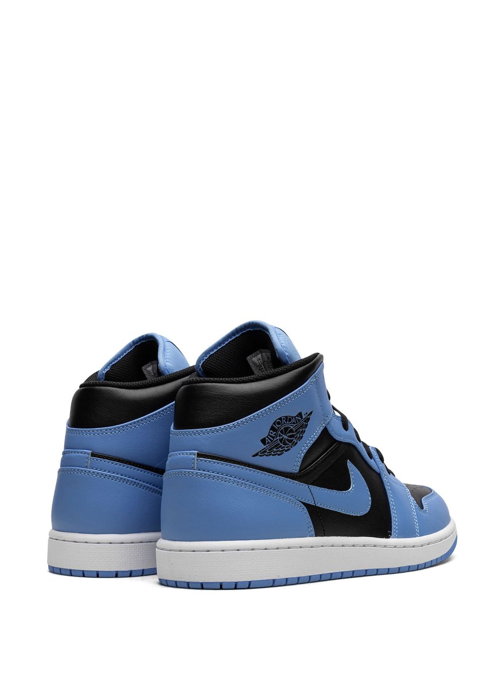 Shop Jordan Air  1 Mid "university Blue/black" Sneakers