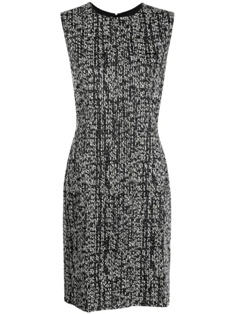 Lanvin sleeveless tweed midi dress