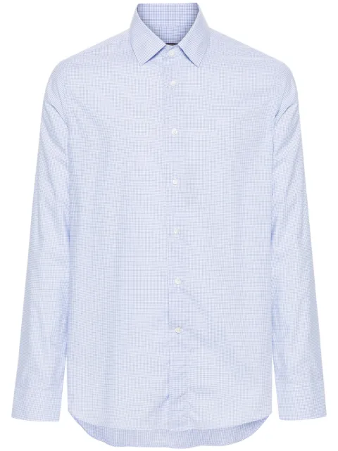 Canali pinstriped cotton shirt