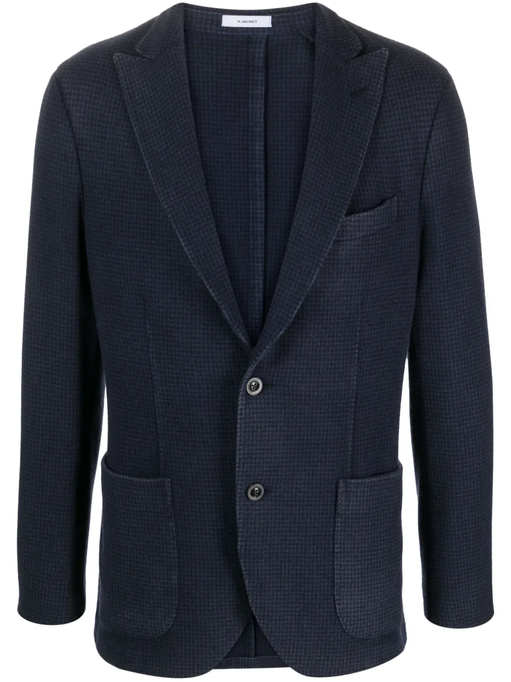 Boglioli houndstooth wool blazer Blauw