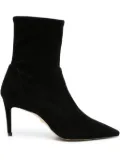 Stuart Weitzman 80mm suede ankle boots - Black