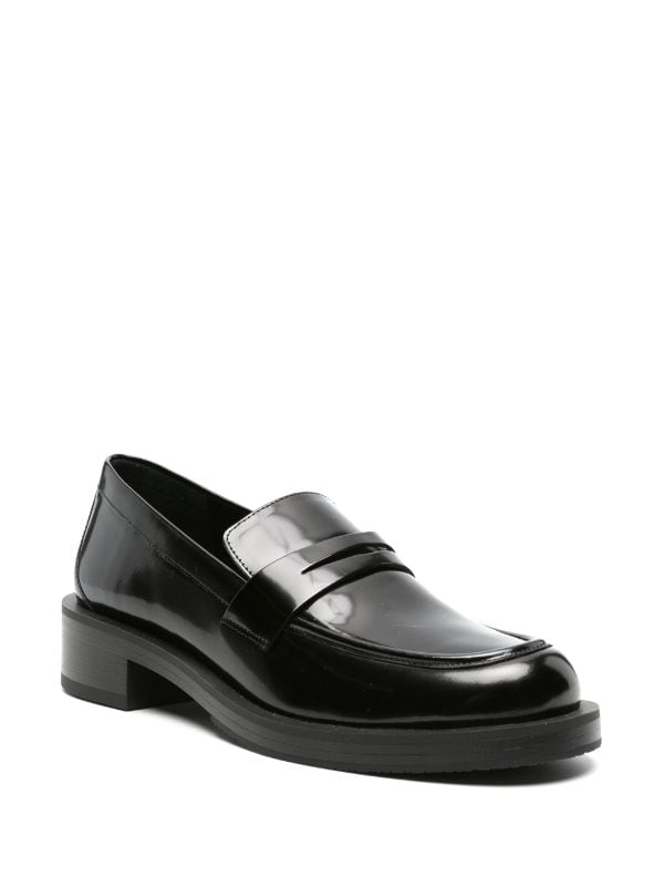 Stuart Weitzman Palmer Bold Leather Loafers - Farfetch