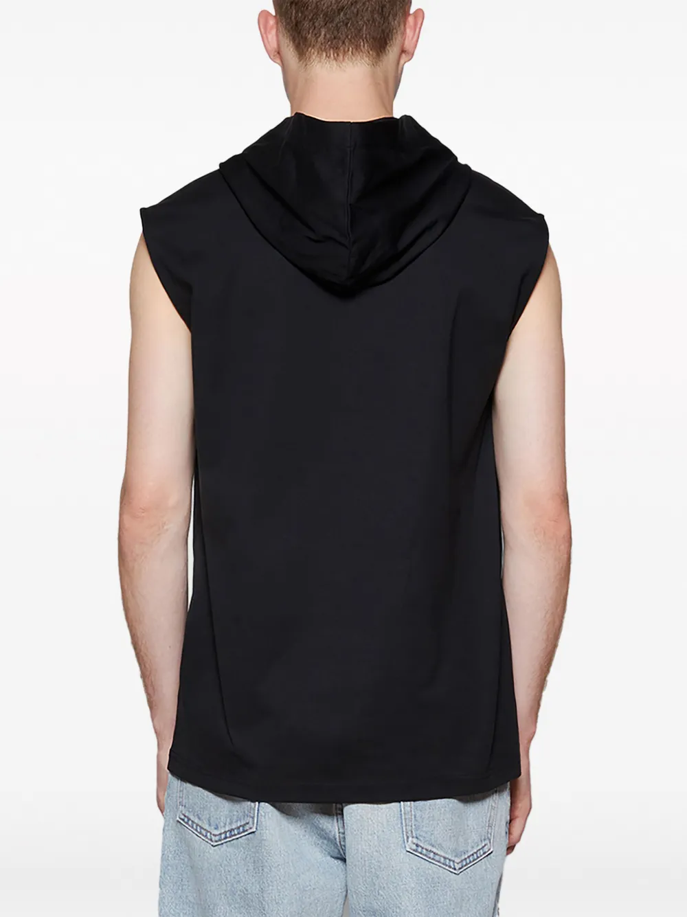 Courrèges Hoodie met logopatch Zwart