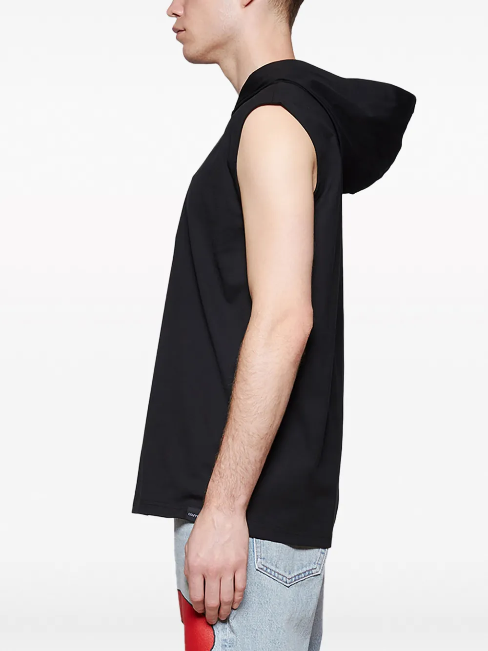 Courrèges Hoodie met logopatch Zwart