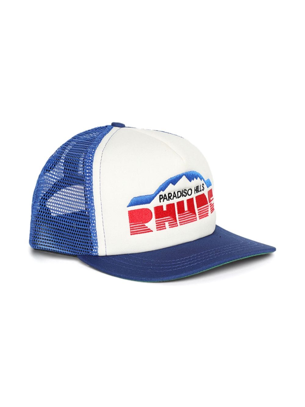 Shop Rhude Paradiso Hills Trucker Hat In Blue