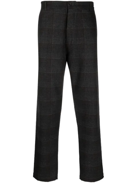 Universal Works pantalones tejidos con estampado de cuadros