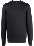 Fay logo-tag crew neck jumper - Grey