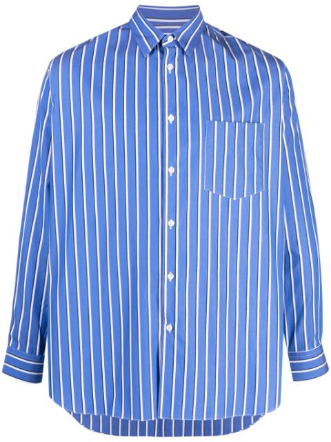 Comme Des Garcons Shirt vertical-striped cotton shirt Men