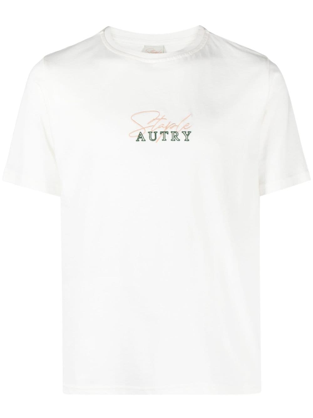 AUTRY LOGO-EMBROIDERED COTTON T-SHIRT