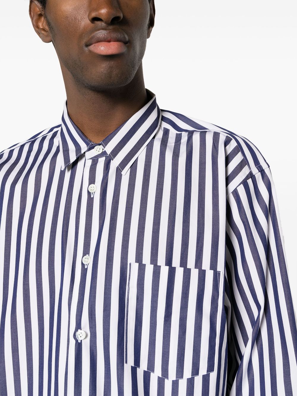 Comme Des Garcons Shirt striped poplin shirt Men