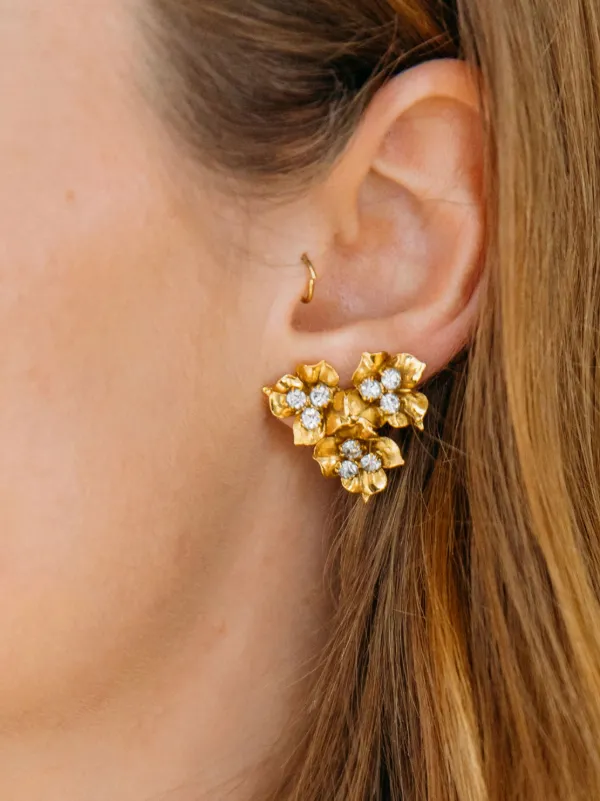 Jennifer behr deals flower earrings