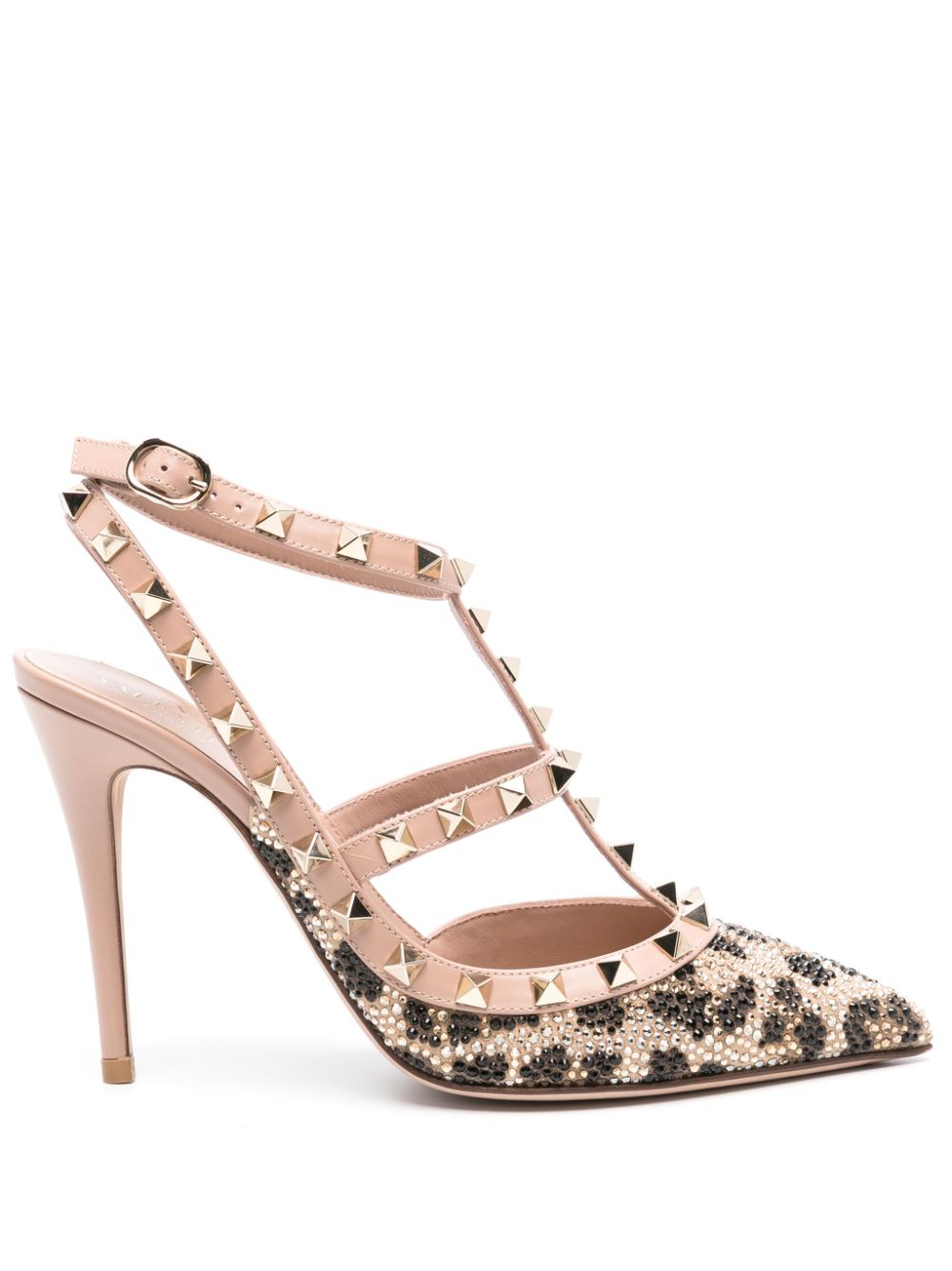 Valentino Garavani 105mm Rockstud leopard pumps - Neutrals