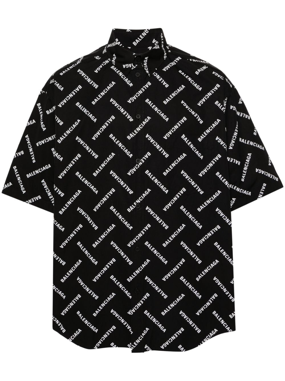 Balenciaga black and white shirt hotsell