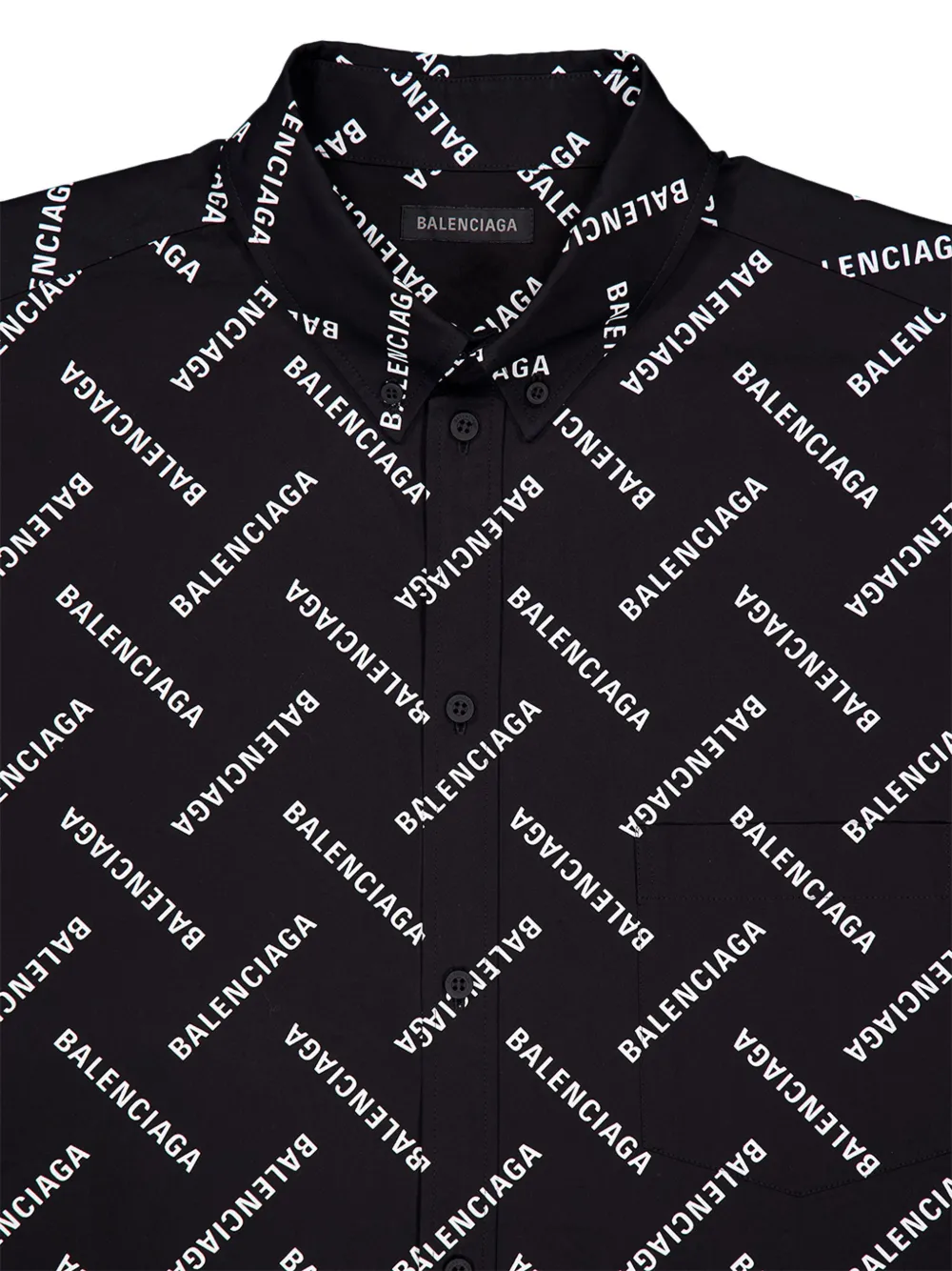 Balenciaga Popeline overhemd Zwart