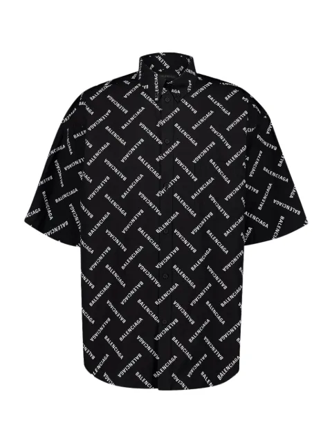 Balenciaga camisa con logo estampado