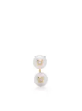 EÉRA 18kt yellow gold Double pearl and diamond earring