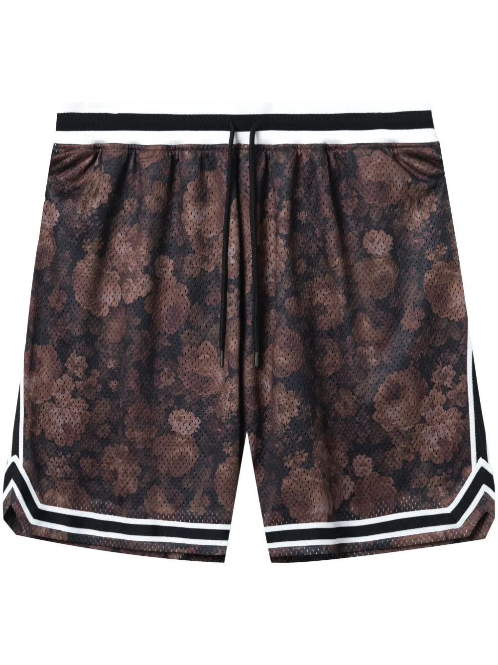 John Elliott Shorts met bloemenprint Bruin
