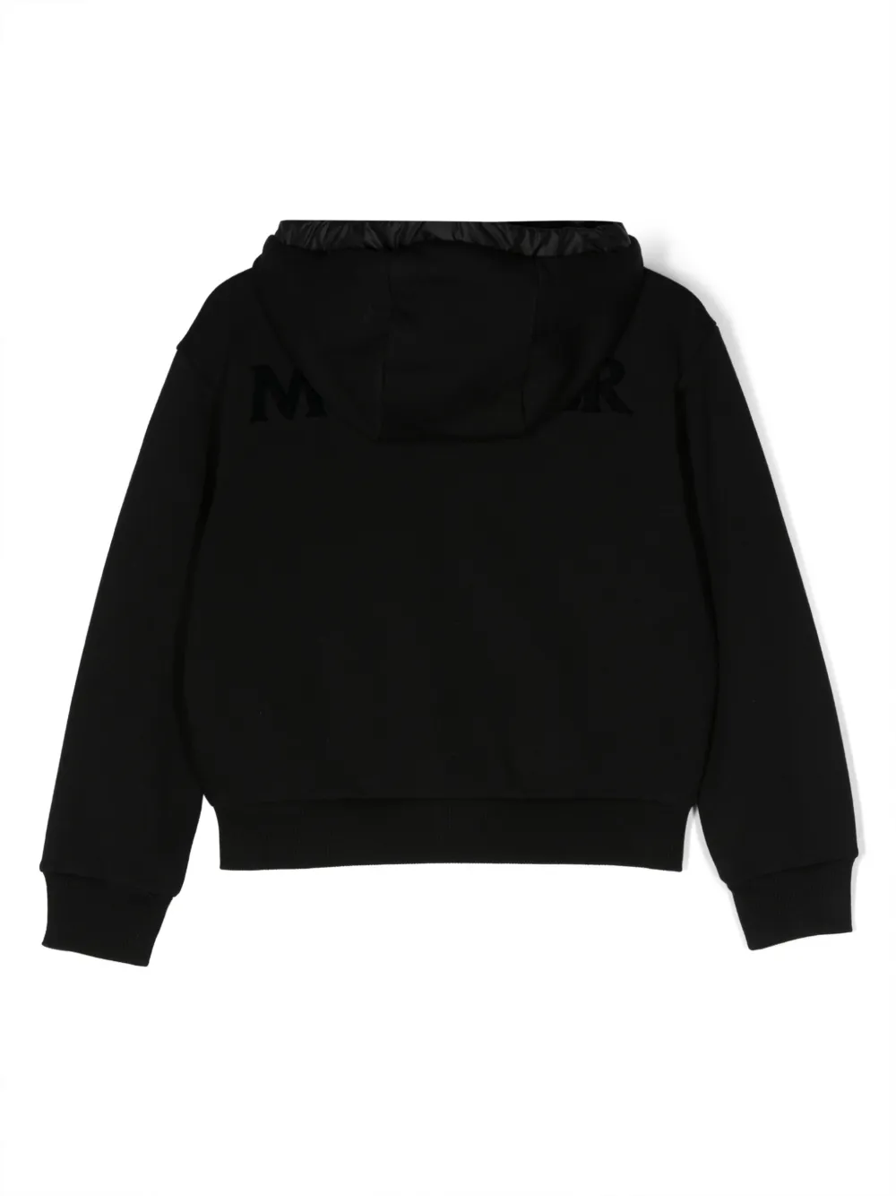 Moncler Enfant logo-patch hooded jacket - Zwart