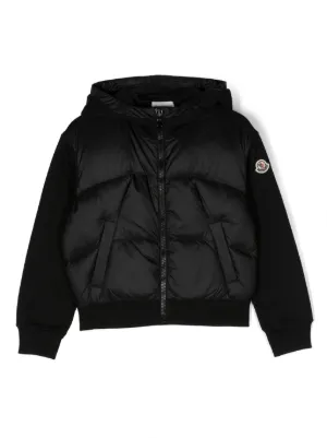 Moncler Enfant logo patch Hooded Jacket Farfetch
