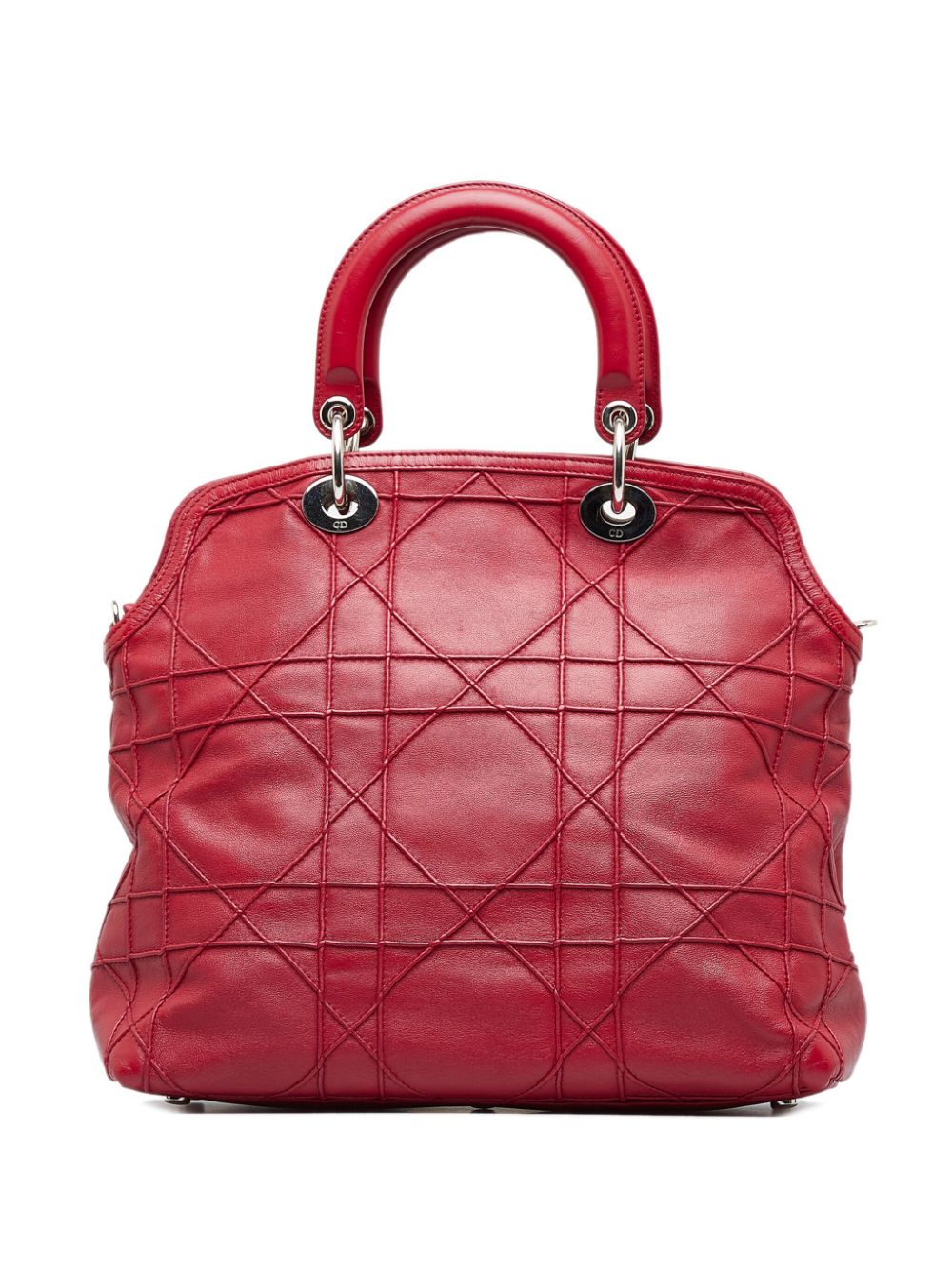 Christian Dior 2012 pre-owned Cannage Polochon Granville tote bag - Rood