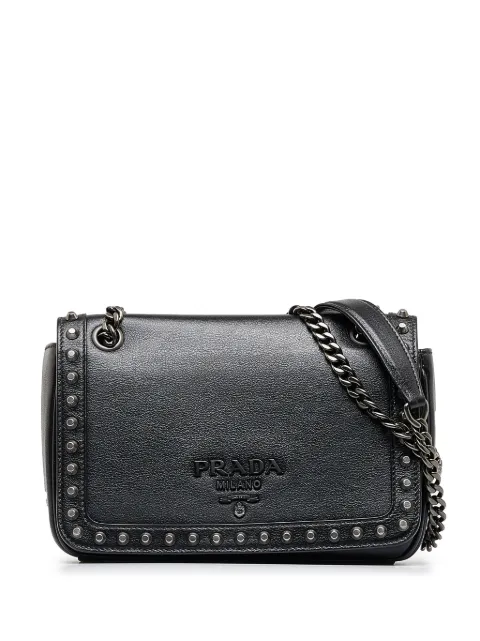 Prada Pre-Owned stud-detailed crossbody bag