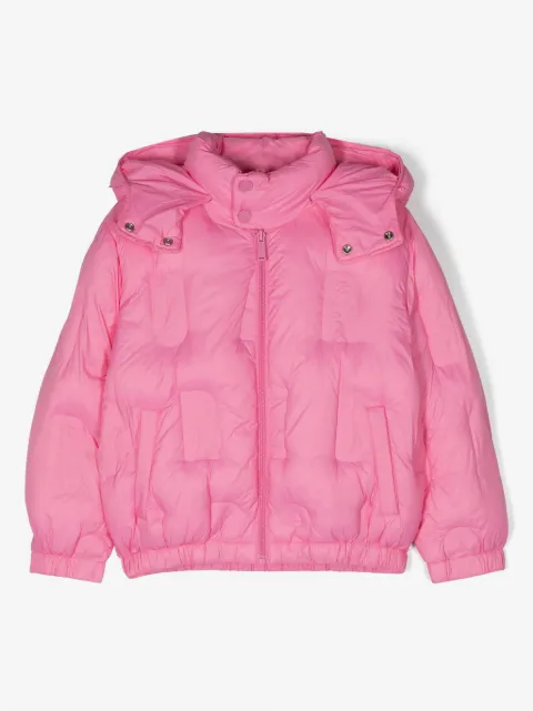 DSQUARED2 KIDS detachable-hood padded jacket