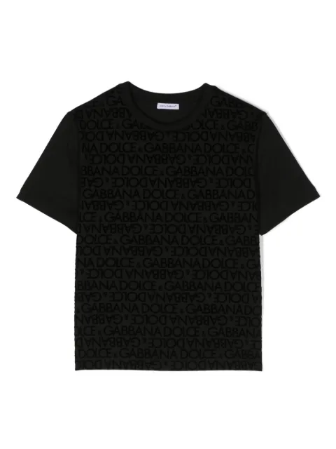 Dolce & Gabbana Kids logo-print crew-neck T-shirt