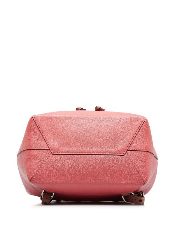 Pre-owned Louis Vuitton Leather Backpack In Pink