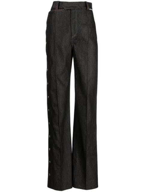 Aleksandre Akhalkatsishvili contrast-stitching straight-leg jeans