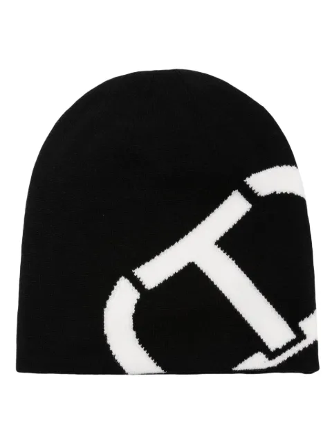 TWINSET logo intarsia-knit beanie
