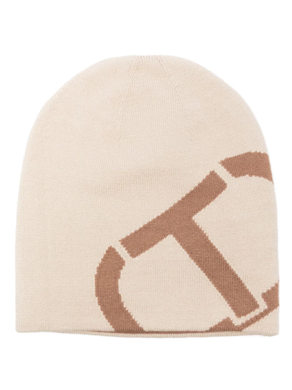 logo intarsia-knit beanie